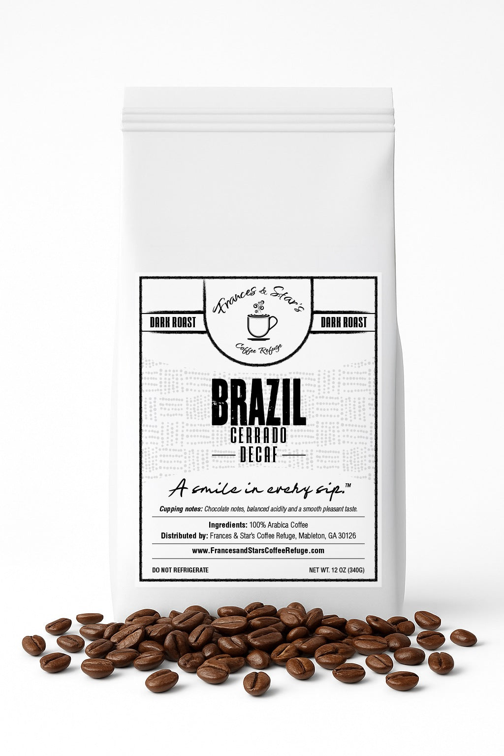 Brazil Cerrado SWP Decaf – Dark Roast