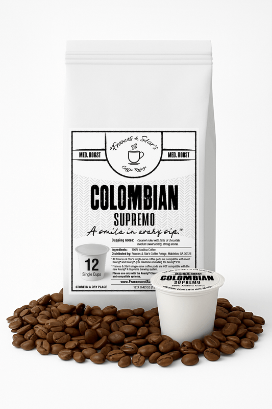 Colombian Supremo – 12pk Single Cups (Medium Roast)