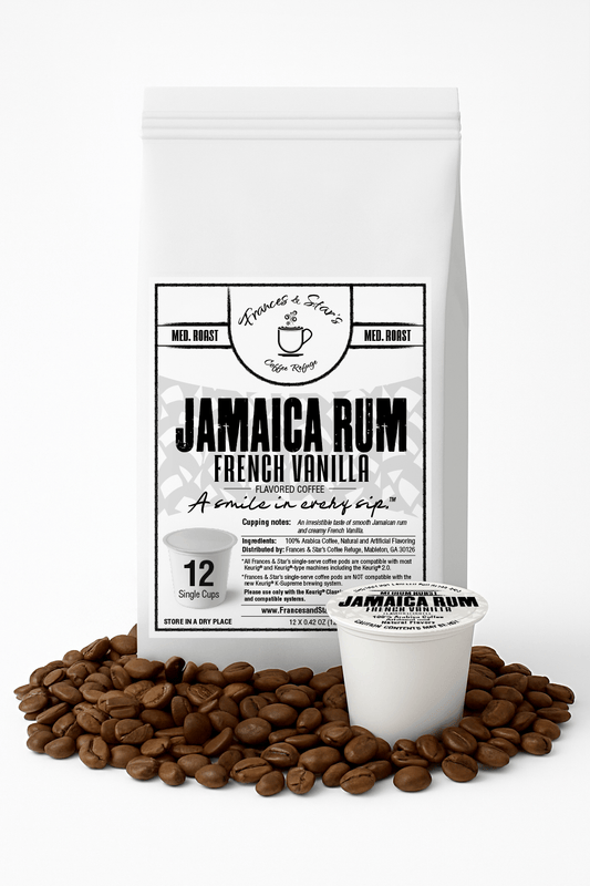 Jamaica Rum French Vanilla – 12pk Single Cups (Medium Roast)